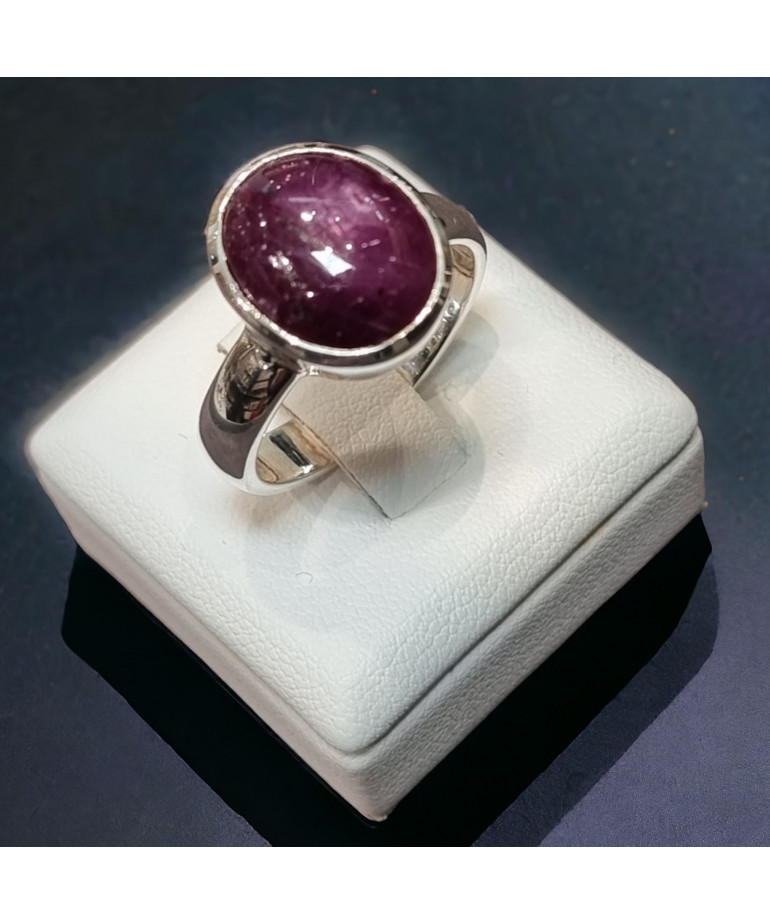 Bague Rubis cabochon Argent 925