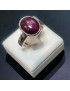 Bague Rubis cabochon Argent 925