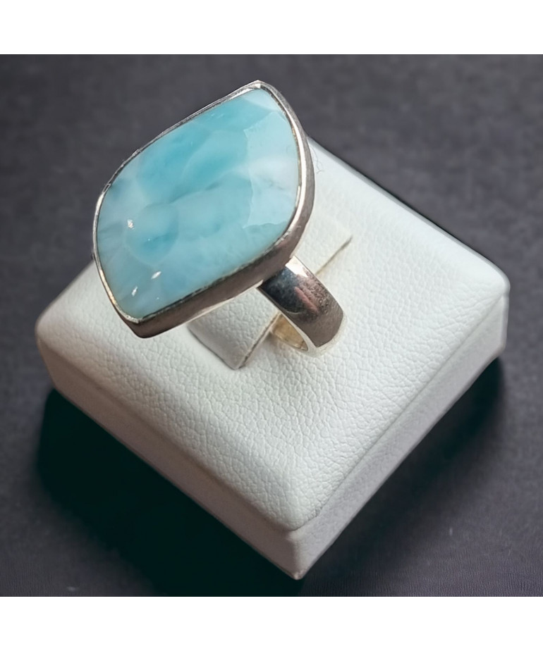 Bague Larimar Argent 925 Taille 58