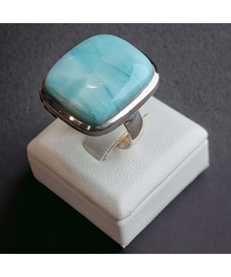 Bague Larimar Argent 925 Taille 56