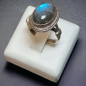 Bague Labradorite cabochon Argent 925 Taille 55