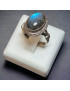 Bague Labradorite cabochon Argent 925 Taille 55