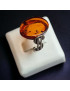 Bague Ambre $ Argent 925 Taille 52