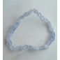 Bracelet calcédoine bleue forme olive