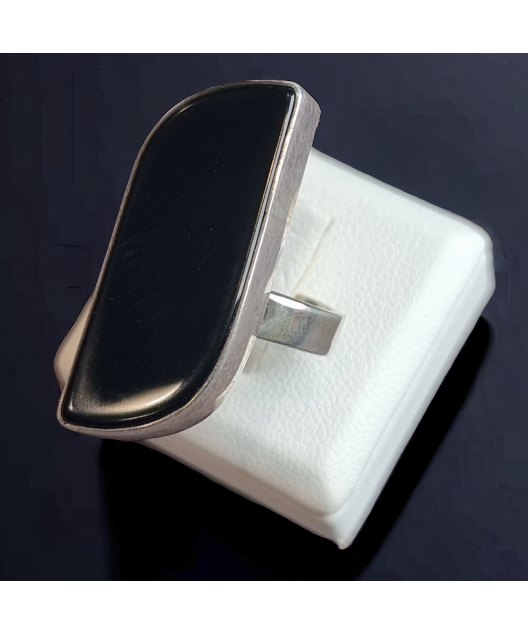 Bague Onyx Argent 925 Taille 54+