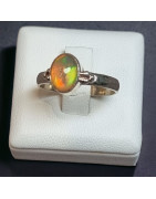 Bague Opale Argent 925 Taille 54