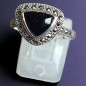 Bague Spinelle & Zirconium Argent 925 Taille 59