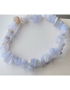 Bracelet Calcédoine bleue Baroque
