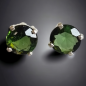 Boucles Tourmaline verte Argent 925