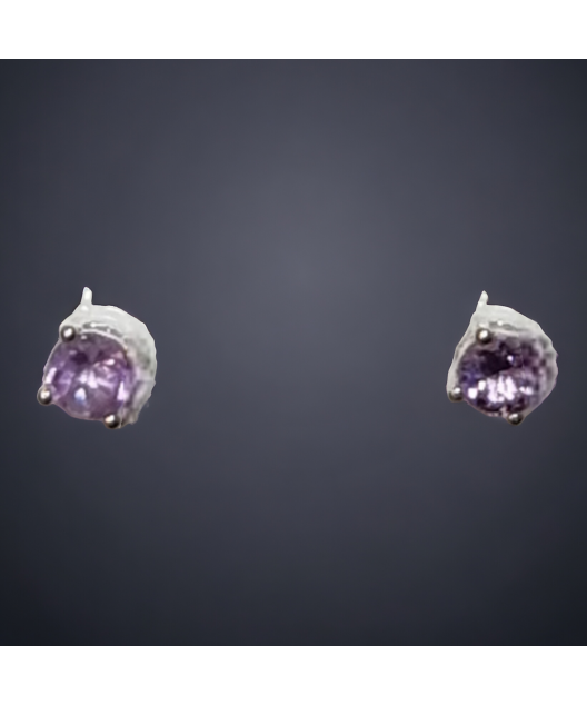 Boucles Améthyste facettées Argent 925