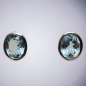 Boucles Topaze bleue facettée Argent 925