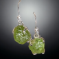 Boucles Péridot brut Argent 925