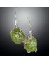 Boucles Péridot brut Argent 925