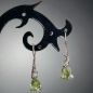 Boucles Péridot facetté Argent 925