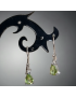 Boucles Péridot facetté Argent 925