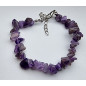 Bracelet améthyste baroque avec fermoir