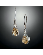 Boucles Citrine facettée Argent 925