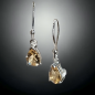 Boucles Citrine facettée Argent 925