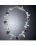 Collier Améthyste Cristal de roche & Fluorite