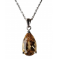 Pendentif Béryl Héliodore Goutte argent 925