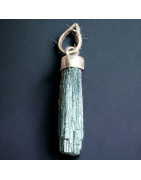 Pendentif Tourmaline verte Argent 925