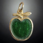 Pendentif Jade "pomme dorée"