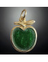 Pendentif Jade "pomme dorée"