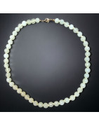 Collier Jade Pierres rondes facettées