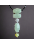 Pendentif Jade sur cordon