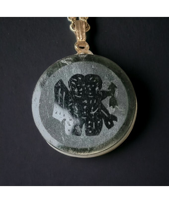 Pendentif Jade "Gémeaux"...