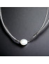 Pendentif Perle d'eau douce sur cordon réglable