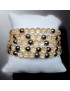 Bracelet Citrine et Pyrite Pierres rondes (s)