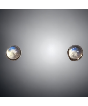 Boucles Pierre de lune blanche Argent 925