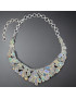 Collier Opale Harlequin A+ pierres baroques serties Argent 925
