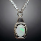 Pendentif Opale Argent 925 avec chaîne