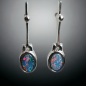 Boucles Opale Harlequin A+ Argent 925