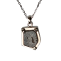 Pendentif Quartz rutile Tourmaline noire