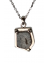 Pendentif Quartz rutile Tourmaline noire