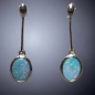 Boucles Opale Harlequin A+ Argent 925