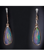Boucles Opale Harlequin A+ Argent 925