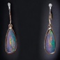 Boucles Opale Harlequin A+ Argent 925