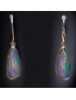 Boucles Opale Harlequin A+ Argent 925