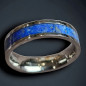 Anneau Lapis-lazuli Acier Titane Taille 58 (s)