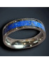 Anneau Lapis-lazuli Acier Titane Taille 58 (s)