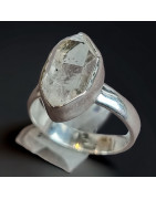 Bague Diamant Herkimer Argent 925 Taille 57
