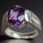 Bague Améthyste Argent 925 Taille 52