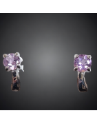 Boucles Améthyste Argent 925