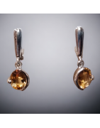 Boucles Citrine Argent 925