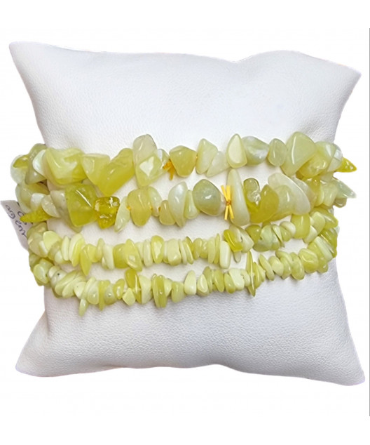 Bracelet Jade de Birmanie Baroque 19cm