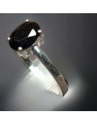 Bague Spinelle noire Argent 925